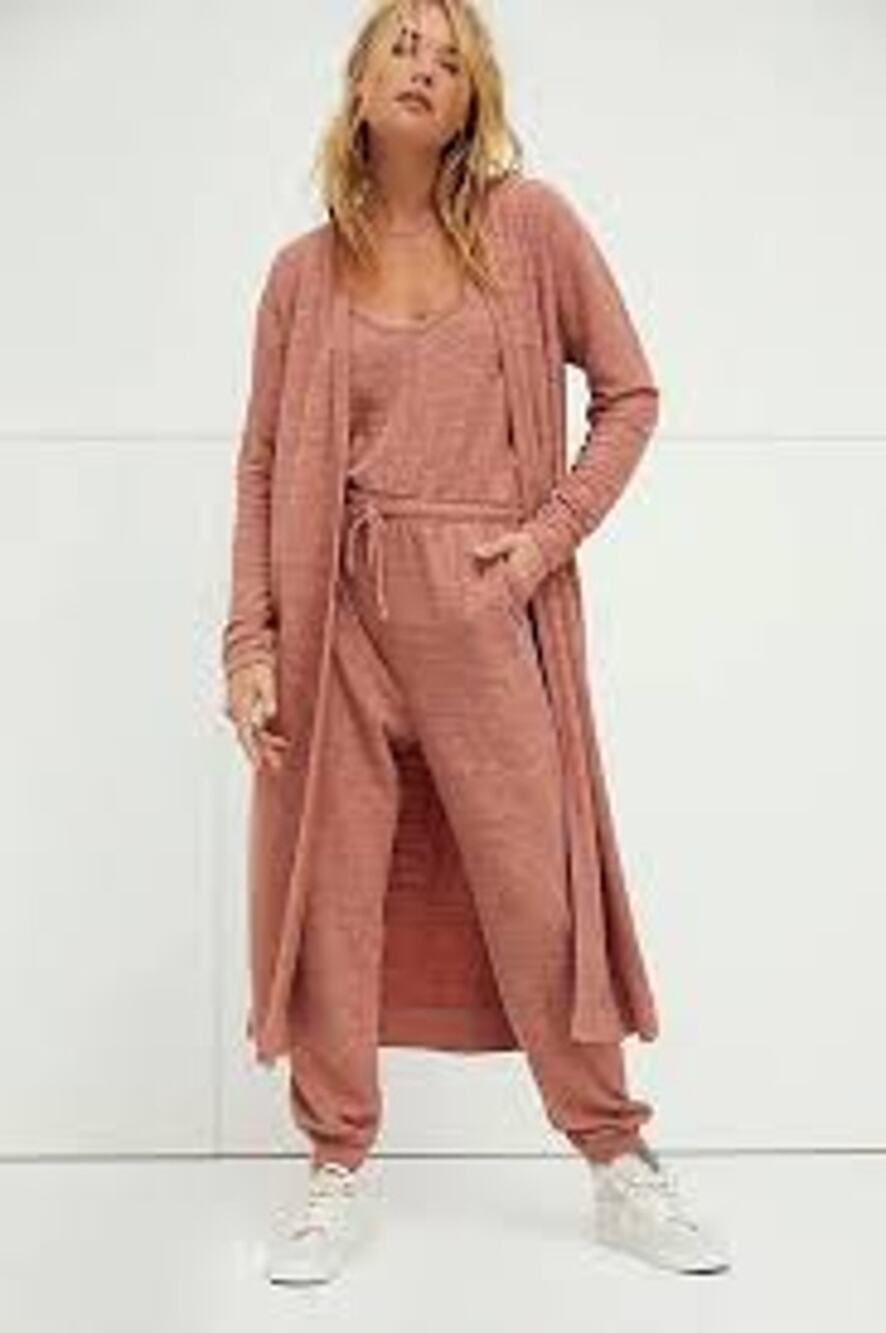 Free People Beach Bicoastal Romper Set Medium (B160312)